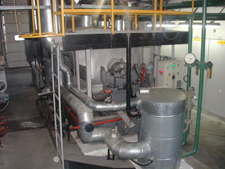 Steam back pressure turbine 2,4 MW